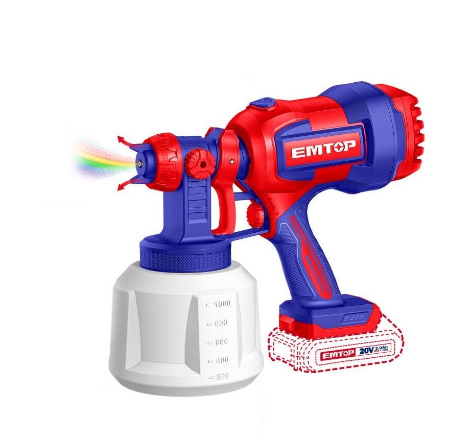 Фарбопульт акумуляторний EMTOP ELSG2004 (без АКБ та ЗП)